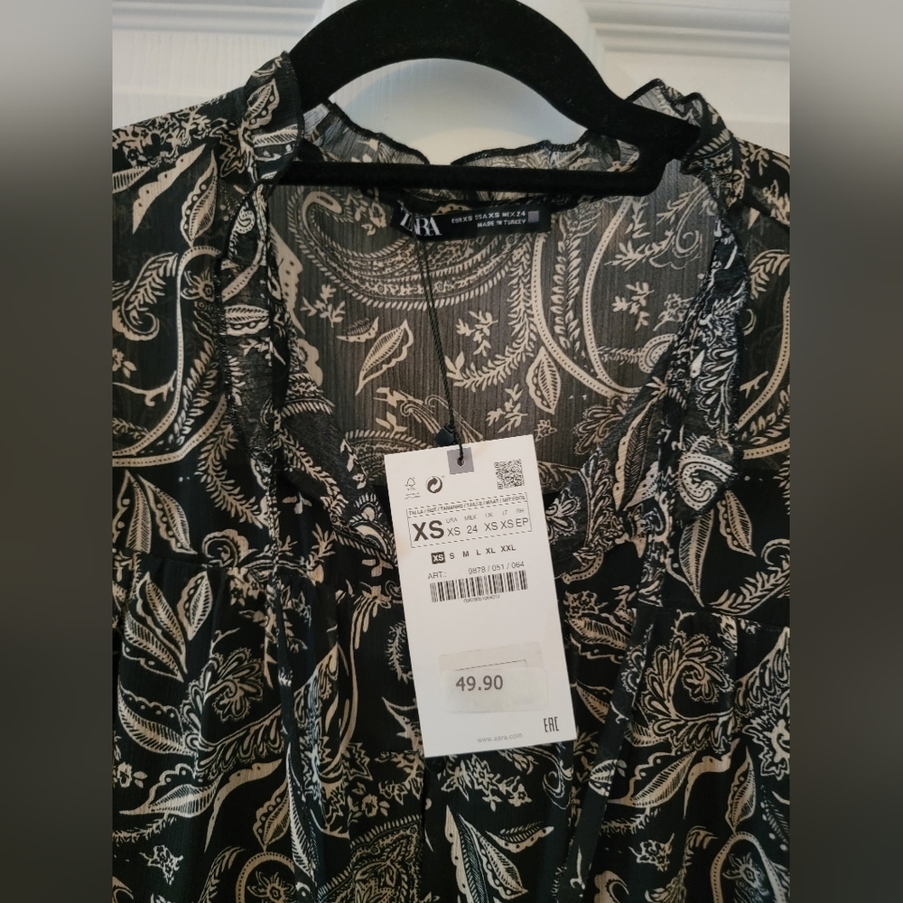 Zara Printed Dress NEW - Picture 7 of 11